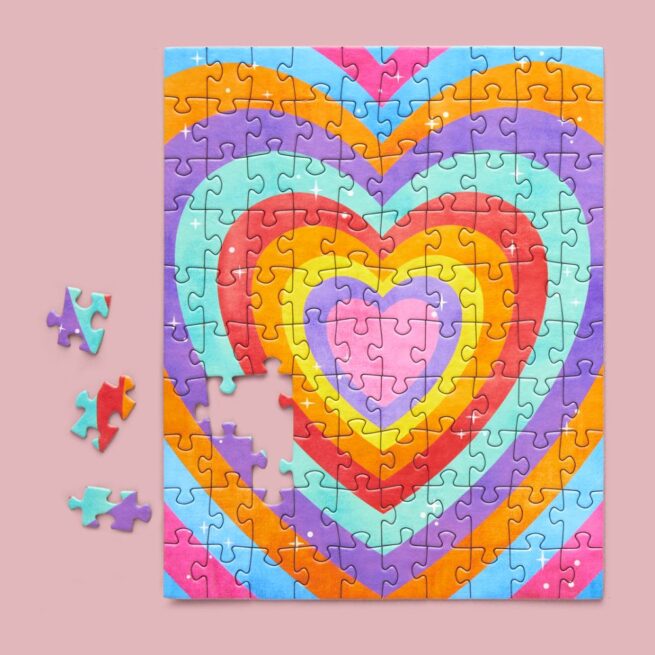 WerkShoppe Snax 100 Pc Puzzle – Velvet Heart - Image 3