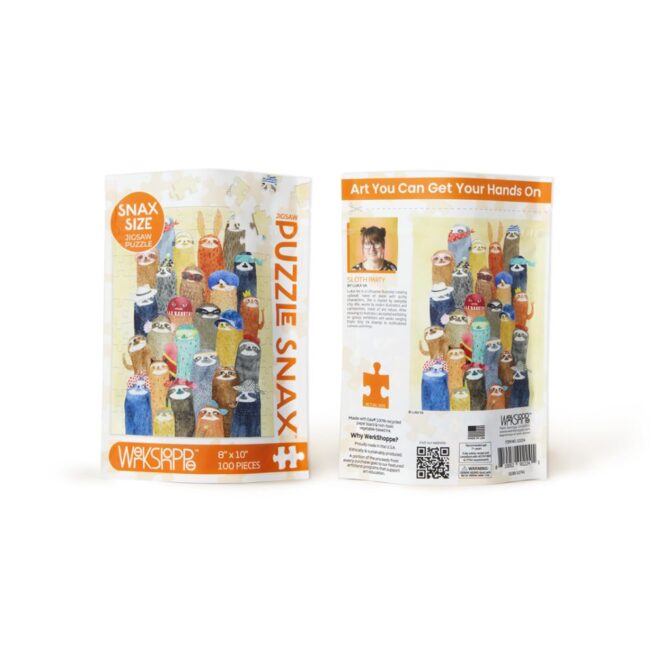 WerkShoppe Snax 100 Pc Puzzle – Sloth Party - Image 4