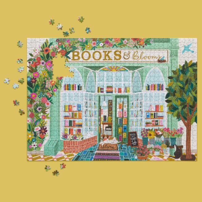 WerkShoppe 1000 Pc Puzzle – Books & Blooms - Image 4