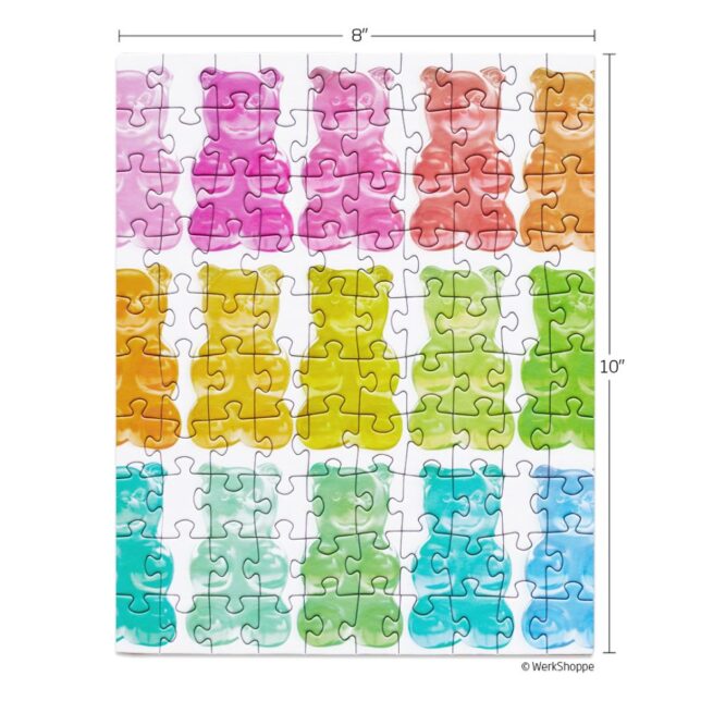 WerkShoppe Snax 100 Pc Puzzle – Gummy Bears - Image 2