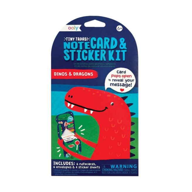 Ooly Notecard and Sticker Kits - Dinos and Dragons