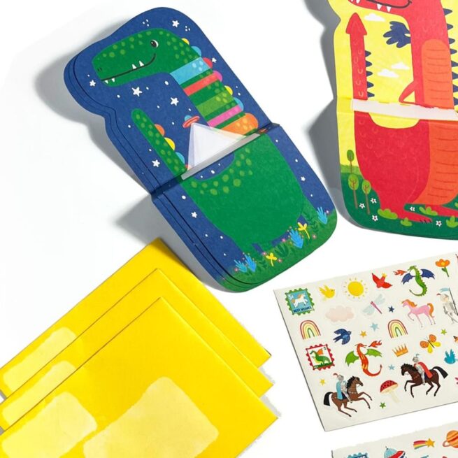 Ooly Notecard and Sticker Kits - Dinos and Dragons - Image 2