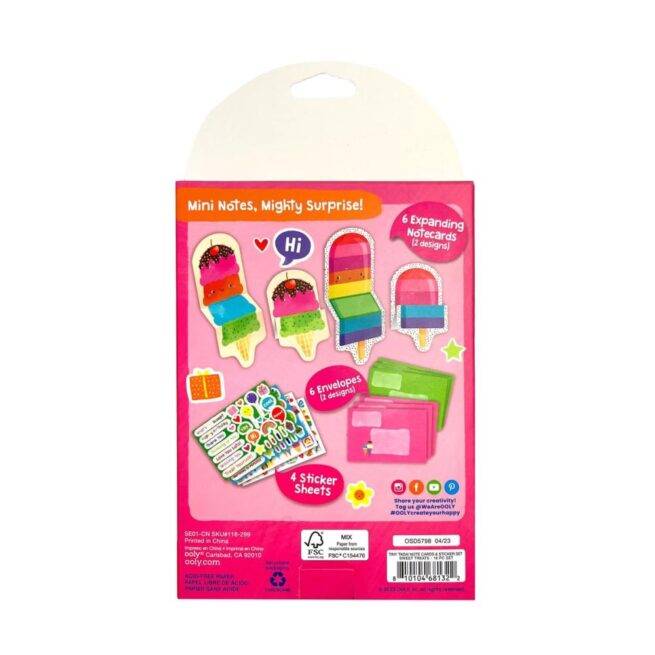 Ooly Notecard and Sticker Kits - Sweet Treats - Image 3