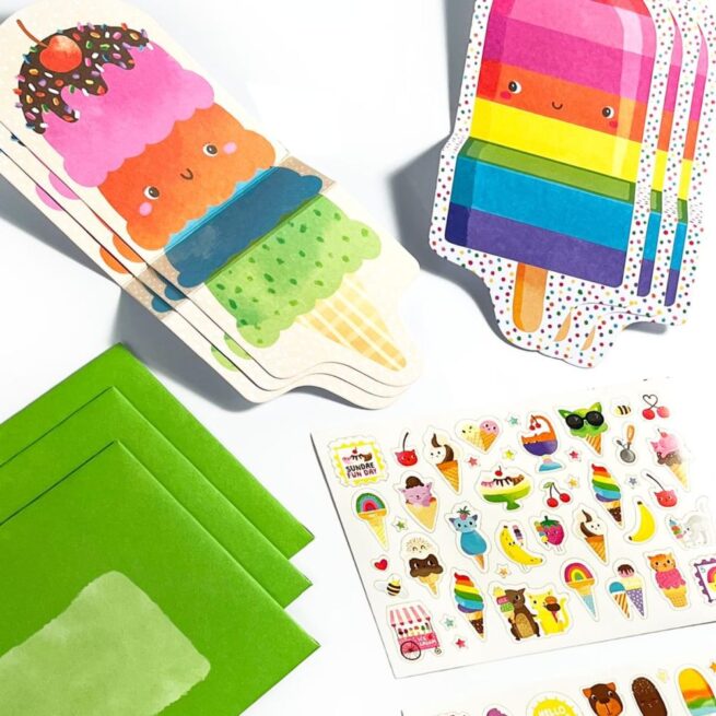 Ooly Notecard and Sticker Kits - Sweet Treats - Image 2