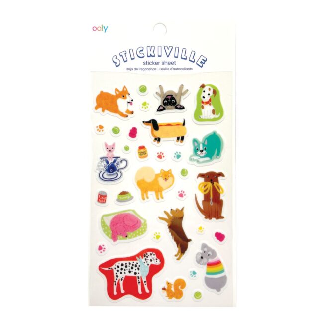 Ooly Stickers Stickiville - Quirky Dogs