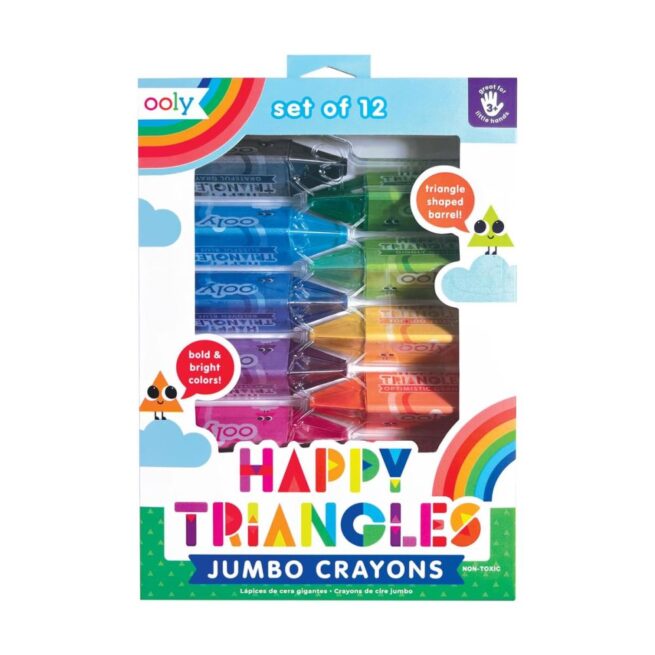 Ooly Crayons – Jumbo Happy Triangles