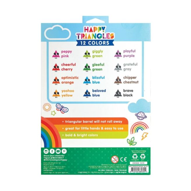 Ooly Crayons – Jumbo Happy Triangles - Image 4
