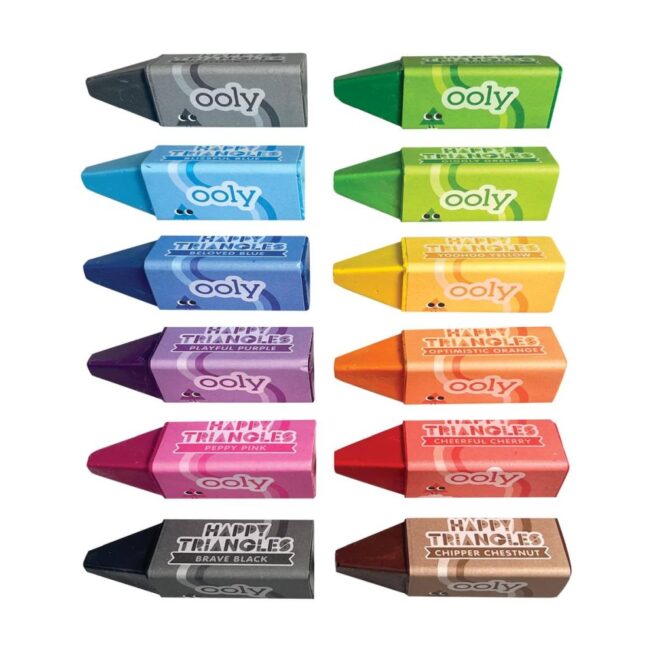 Ooly Crayons – Jumbo Happy Triangles - Image 2