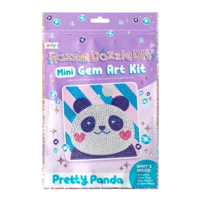 Ooly Razzle Dazzle Mini DIY Gem Art Kit - Pretty Panda