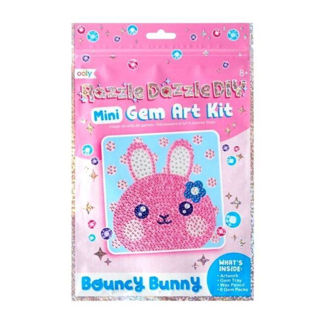 Ooly Razzle Dazzle Mini DIY Gem Art Kit - Bouncy Bunny