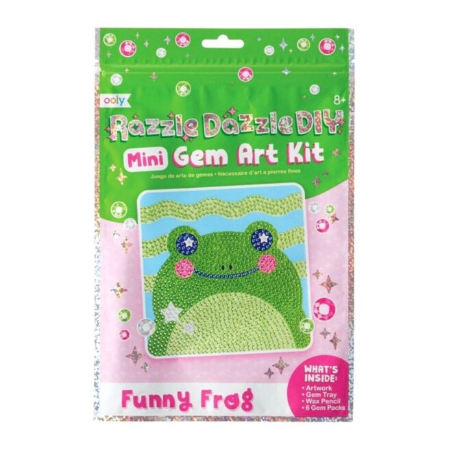 Ooly Razzle Dazzle Mini DIY Gem Art Kit - Funny Frog