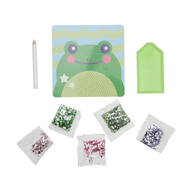 Ooly Razzle Dazzle Mini DIY Gem Art Kit - Funny Frog - Image 2