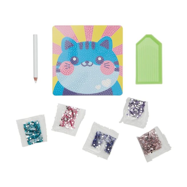 Ooly Razzle Dazzle Mini DIY Gem Art Kit - Cutesy Cat - Image 2