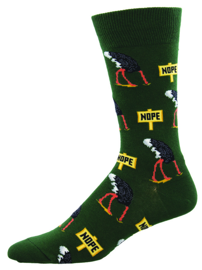 Socksmith Mens Socks - Nope Green