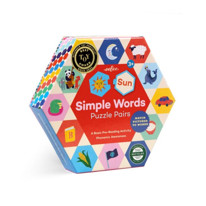 eeBoo Puzzle Pairs - Simple Words