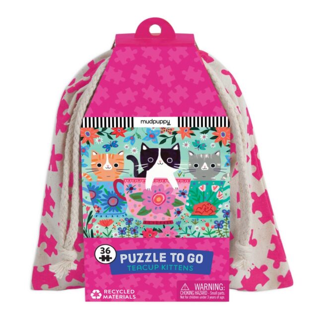 Mudpuppy 36 pc To Go Puzzle - Teacup Kitten