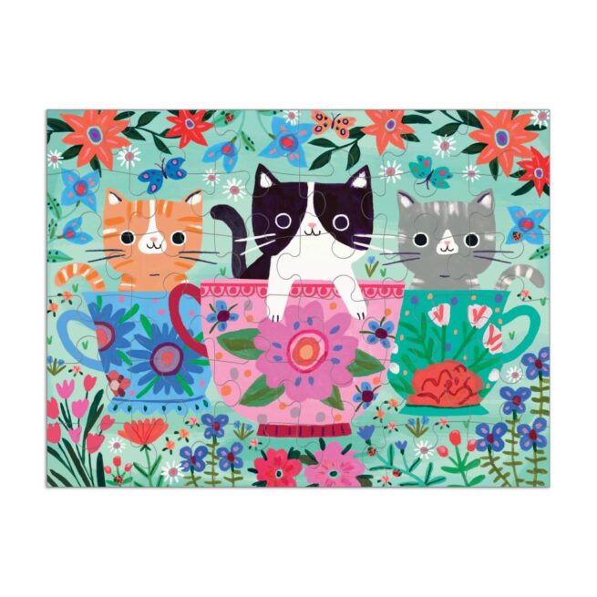 Mudpuppy 36 pc To Go Puzzle - Teacup Kitten - Image 2