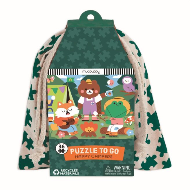 Mudpuppy 36 pc To Go Puzzle - Happy Camper