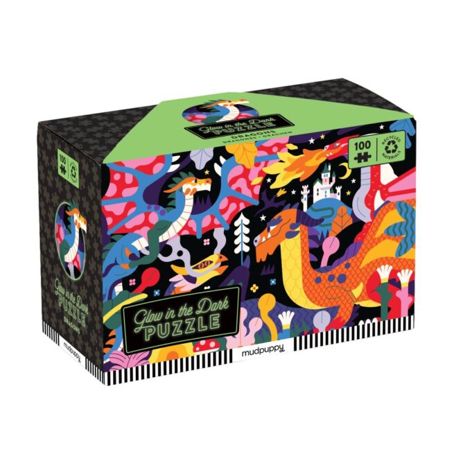 Mudpuppy 100 Pc Glow Puzzle - Dragons