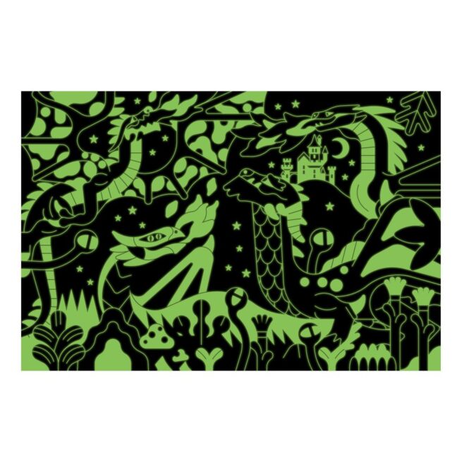 Mudpuppy 100 Pc Glow Puzzle - Dragons - Image 3