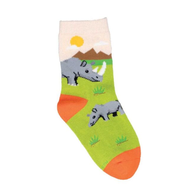 Socksmith Kids Socks 2-4 yrs - Rambunctious Rhino