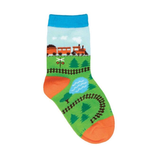 Socksmith Kids Socks 2-4 yrs - Train Tracks