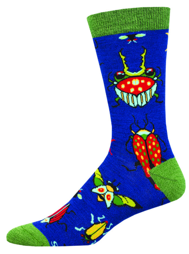 Socksmith Mens Socks Bamboo - Brilliant Bugs