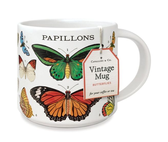 Cavallini Mug - Vintage Butterflies