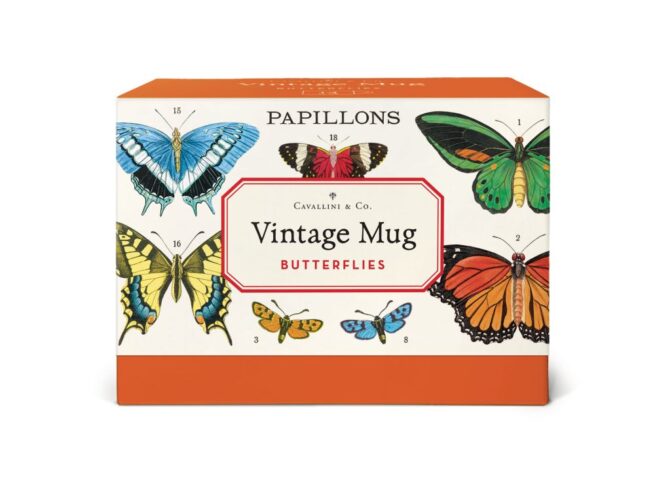 Cavallini Mug - Vintage Butterflies - Image 3