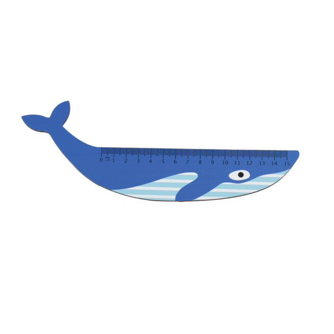 Rex London Wooden Ruler Blue Whale - Image 2