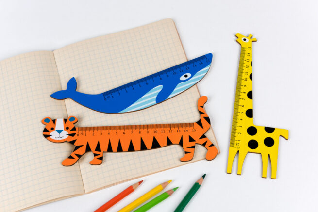 Rex London Wooden Ruler Yellow Giraffe - Image 4