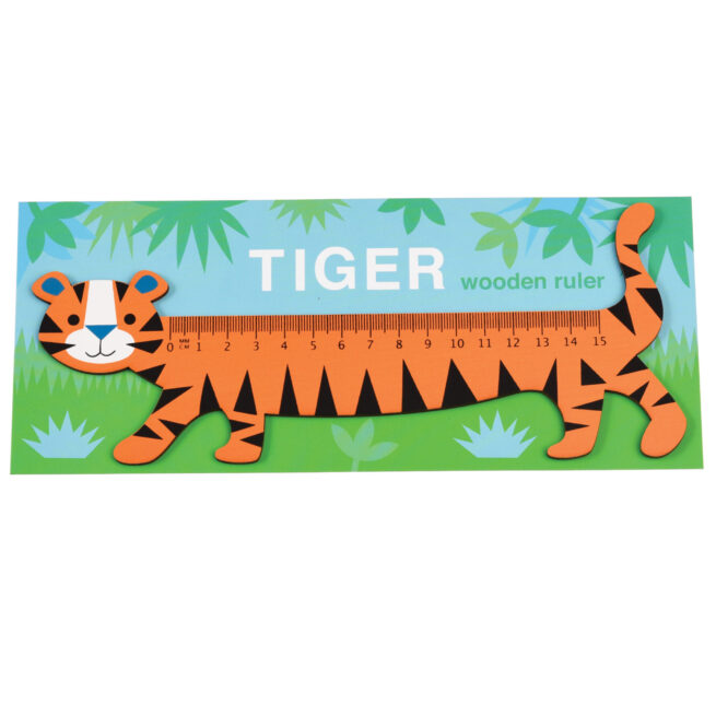 Rex London Wooden Ruler Tiger