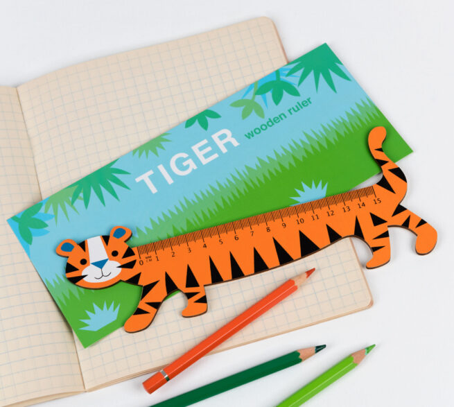 Rex London Wooden Ruler Tiger - Image 3