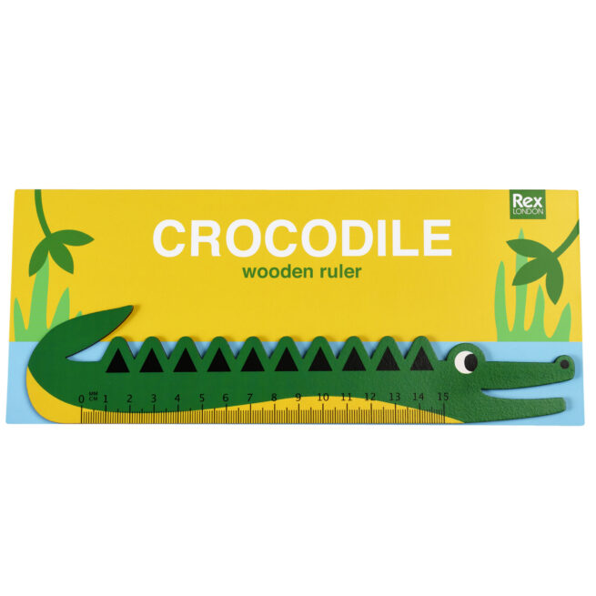 Rex London Wooden Ruler Crocodile