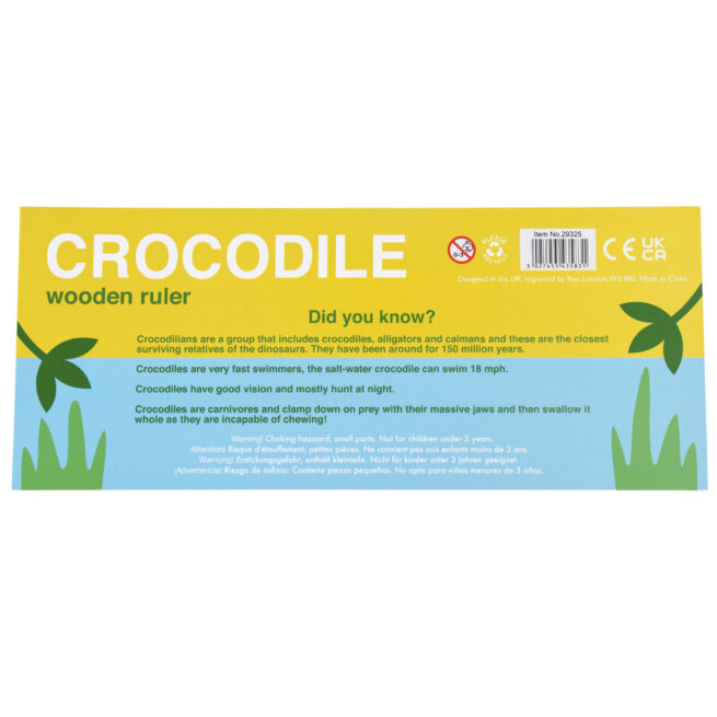 Rex London Wooden Ruler Crocodile - Image 3