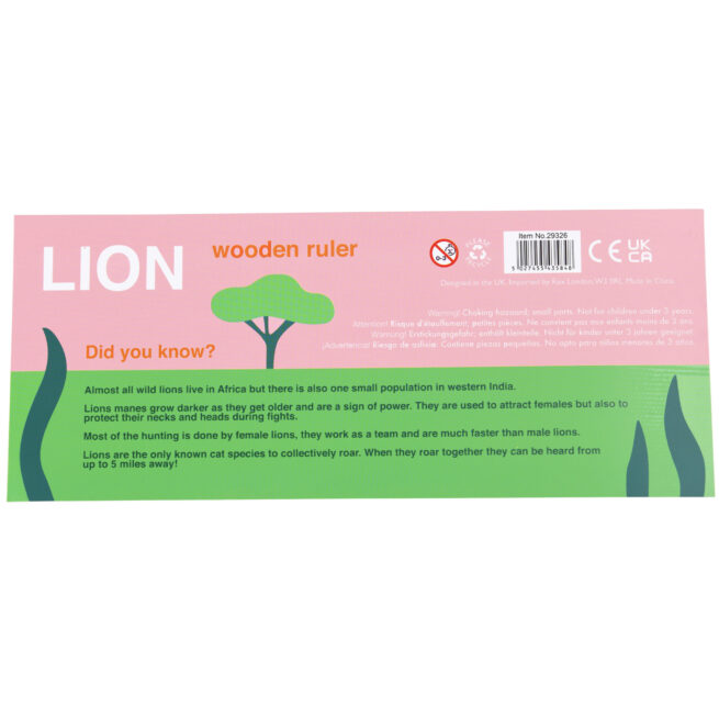 Rex London Wooden Ruler Lion - Image 4