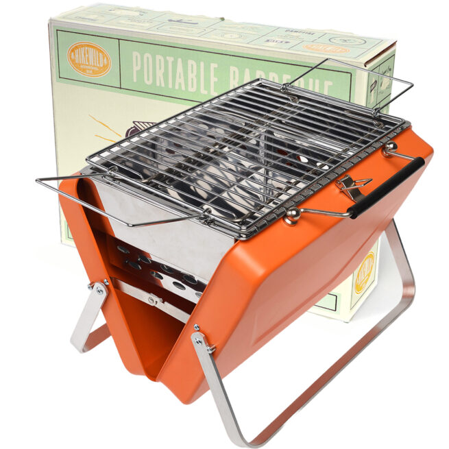 Rex London Portable Suitcase BBQ – Burnt Orange