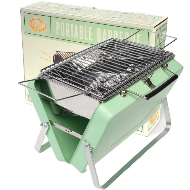 Rex London Portable Suitcase BBQ – Pistachio