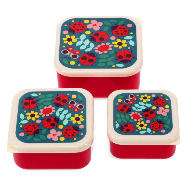 Rex London Snack Box Set of 3 - Ladybird