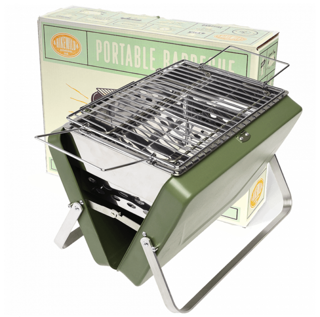 Rex London Portable Suitcase BBQ – Khaki