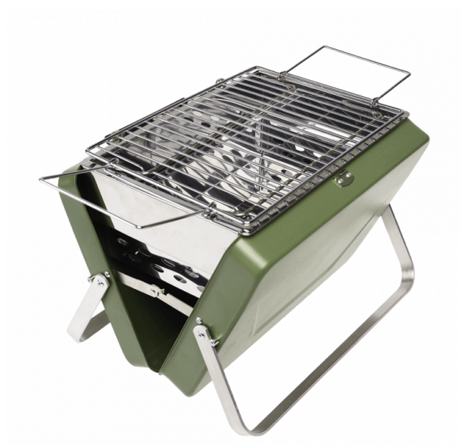 Rex London Portable Suitcase BBQ – Khaki - Image 2