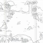 eeBoo Fold Out Colouring Book - Wild Things - Image 4