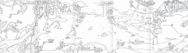 eeBoo Fold Out Colouring Book - Wild Things - Image 4