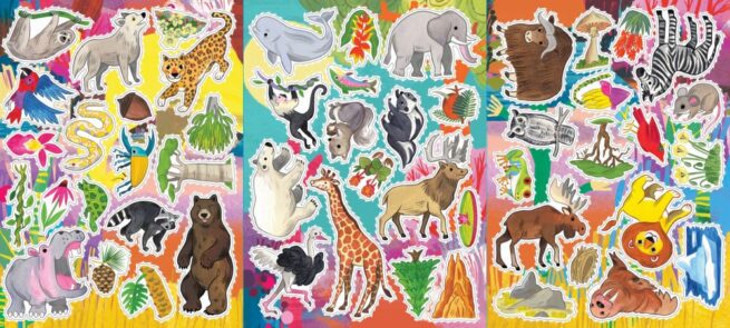 eeBoo Fold Out Colouring Book - Wild Things - Image 5