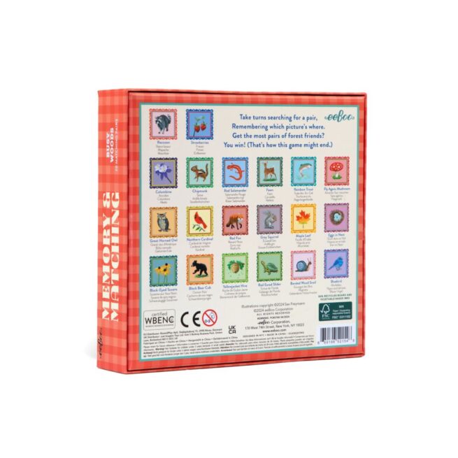 eeBoo Memory Match Game - Busy Woods - Image 3