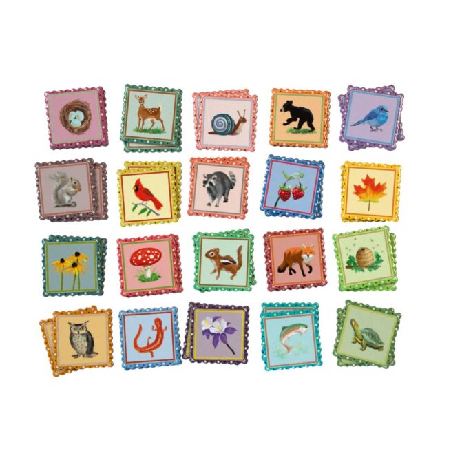 eeBoo Memory Match Game - Busy Woods - Image 2