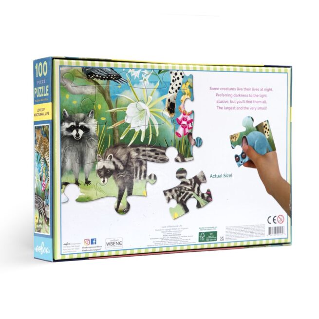 eeBoo 100 Pc Puzzle - Love of Nocturnal Life - Image 3