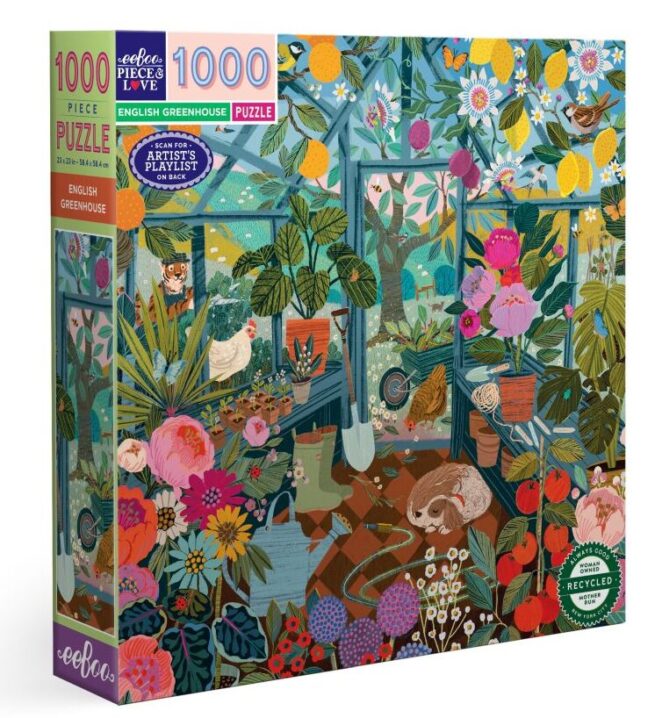 eeBoo 1000 Pc Puzzle - English Greenhouse