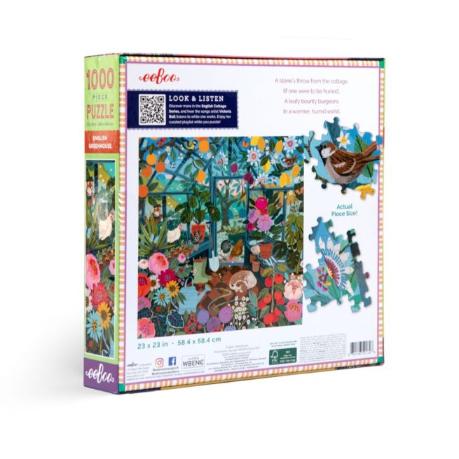 eeBoo 1000 Pc Puzzle - English Greenhouse - Image 2