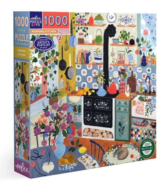 eeBoo 1000 Pc Puzzle - Morning Kitchen